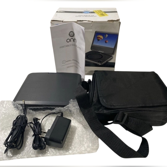 ONN Swivel 7" Portable DVD Player Built In Stereo Speakers Remote USB OPEN BOX - Picture 1 of 12